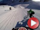 Video: Glacier Bike Downhill 2015 - mega kalup na sněhu